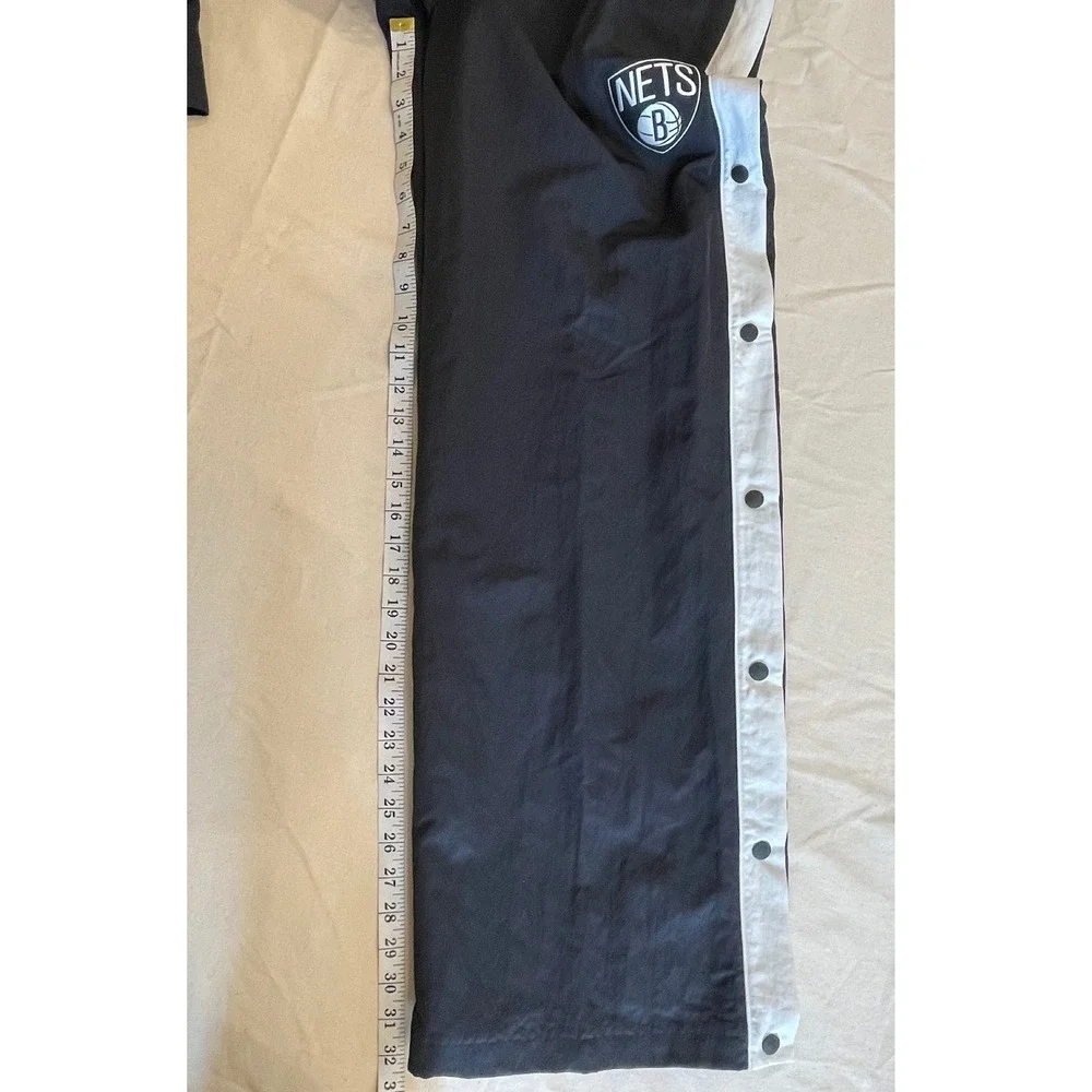 Nike x‎ AMBUSH DB8589-010 Nets NBA Tearaway Pants Black/White Womens Size M